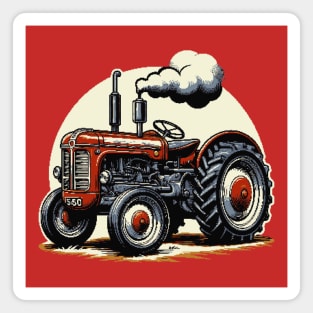 Tractor Pixel Art Magnet